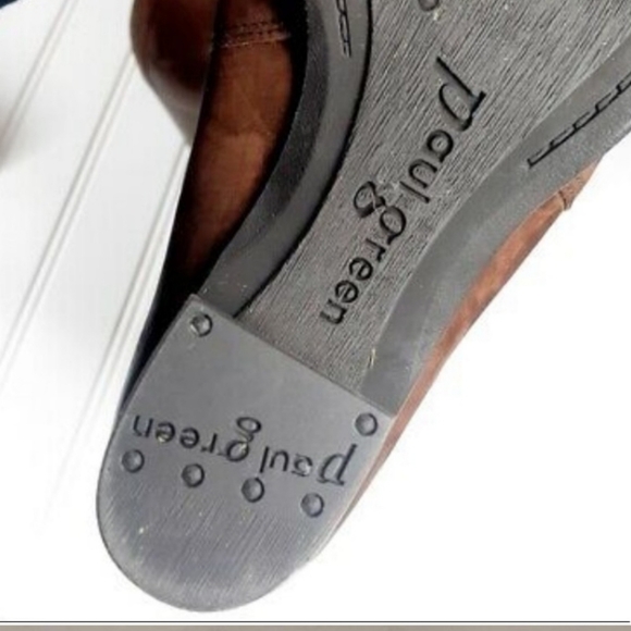 Paul Green Jules Brown Suede Ankle Booties 6.5 ** fits like a 7 US ** - Picture 8 of 9